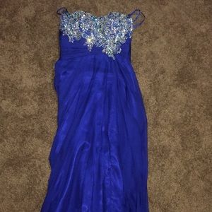 Blue prom dress